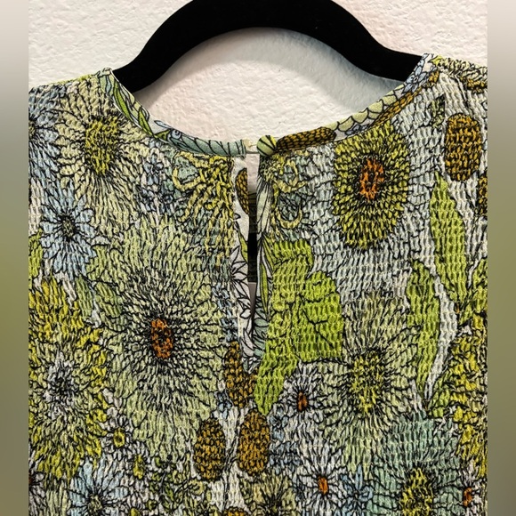 NWT blank london green floral blouse, size S - Picture 7 of 8